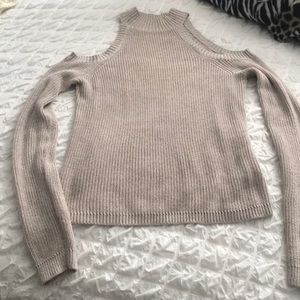 Express cold shoulder sweater